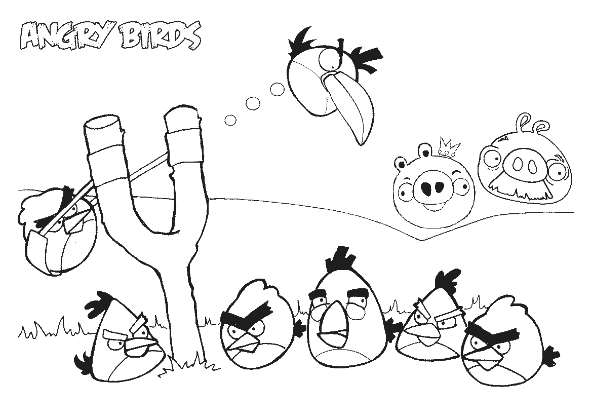 Angry Birds disparados por tirachinas