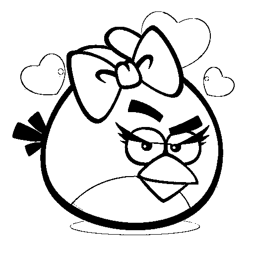 Angry Bird chica guapa
