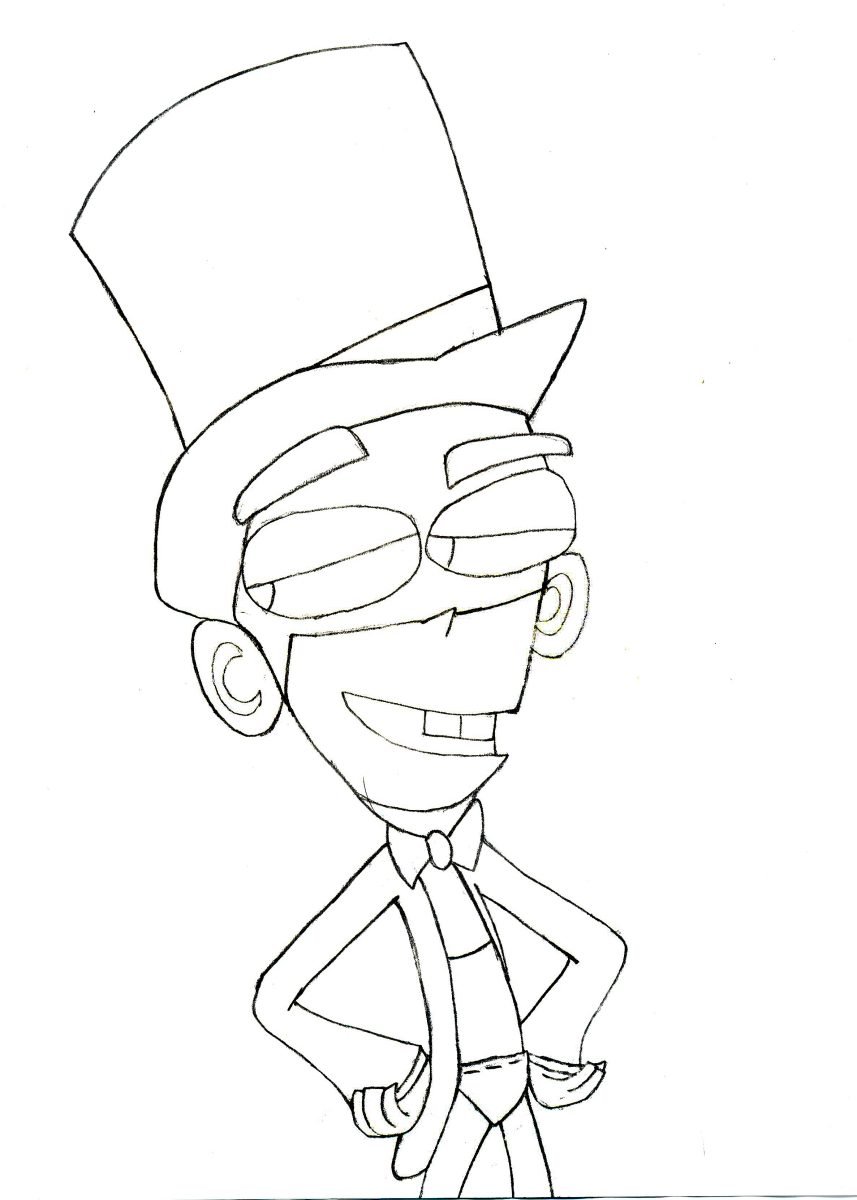 Fanboy elegante para colorear