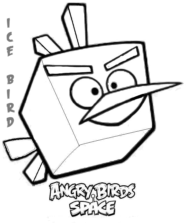 Dibujo de Ice Bird para colorear - Angry birds