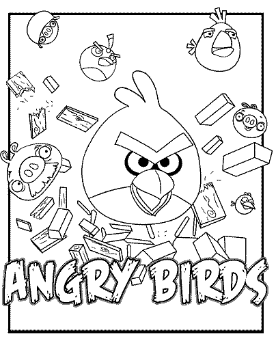 Todos los Angry birds para pintar