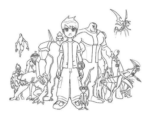 Ben 10 y casi todos los personajes de serie