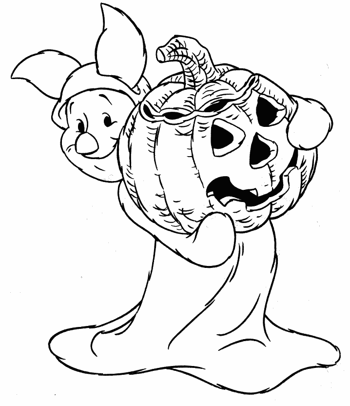 Pigglet disfrazado para Halloween