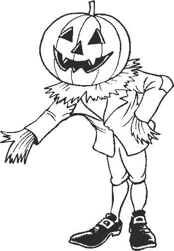 Dibujo de Halloweeen para imprimir y colorear