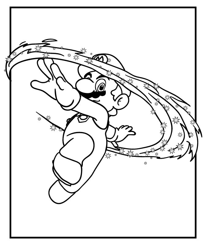 Super Mario para colorear