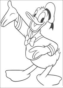Dibujo de Dibujo para colorear del Pato Donald