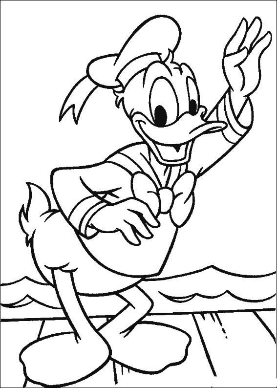 Dibujos para colorear Pato Donald