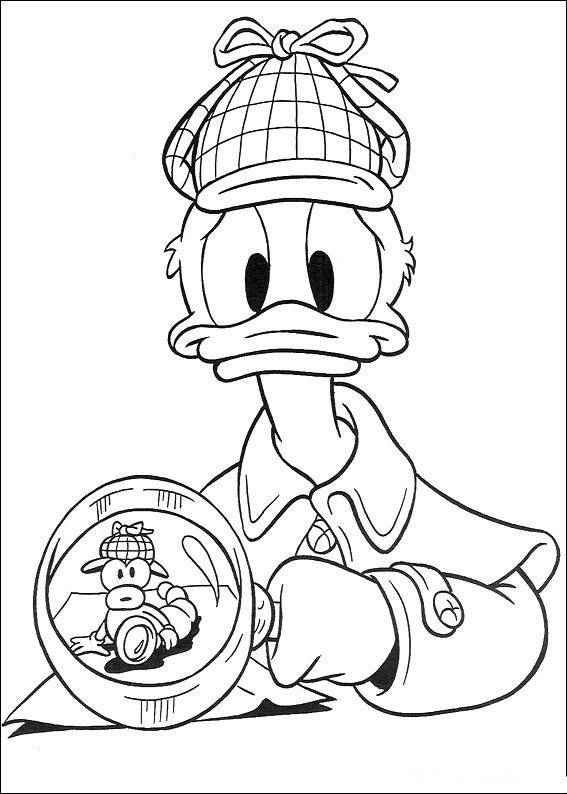 Dibujos para colorear Pato Donald Dibujos para colorear Pato Donald
